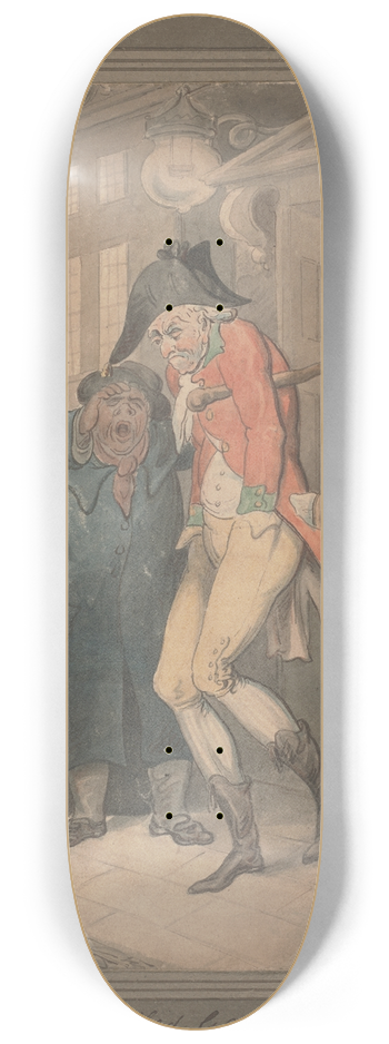 Thomas Rowlandson - The gulled gamester 8.25 inch art skate deck