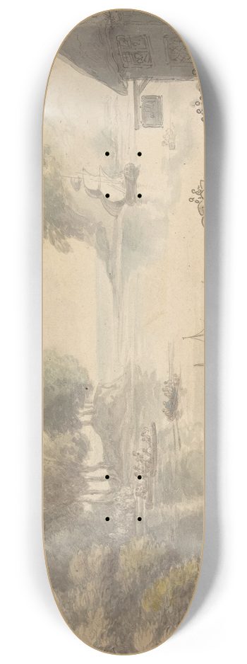 Thomas Rowlandson - The Inn at the Ford 8.25 inch art skate deck
