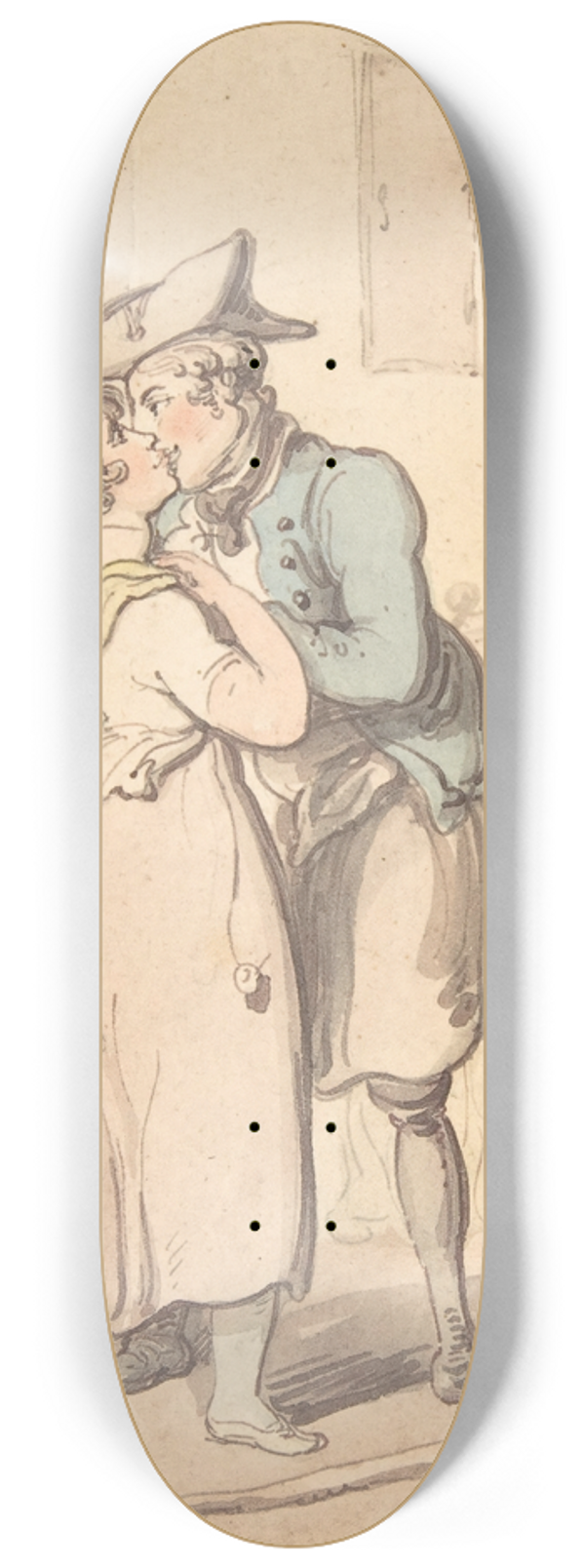 Thomas Rowlandson - The Sailors Return from Active Service 8.25 inch art skate deck