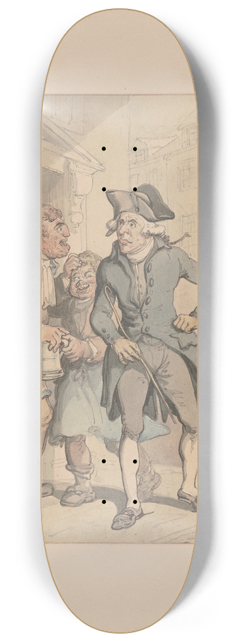 Thomas Rowlandson - Wulgar language 8.25 inch art skate deck