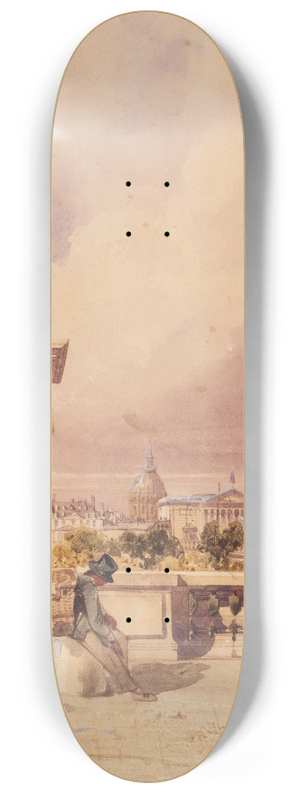 Thomas Shotter Boys - Le pont de la Concorde et la Chambre des Dputs, vue prise de la terrasse des Tuileries 8.25 inch art skate deck