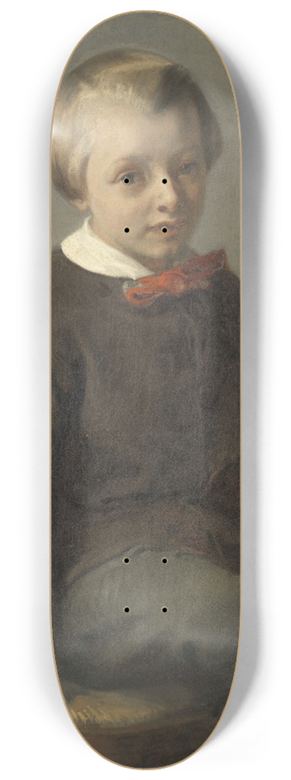 August Alleb - Portrait of a Boy 8.25 inch art skate deck