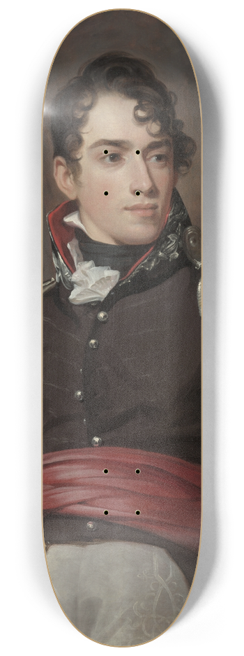 Thomas Sully - Portrait of Jean Terford David 8.25 inch art skate deck