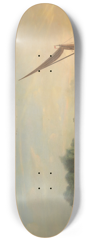 Thomas Whitcombe - The Thames at Chelsea 8.25 inch art skate deck