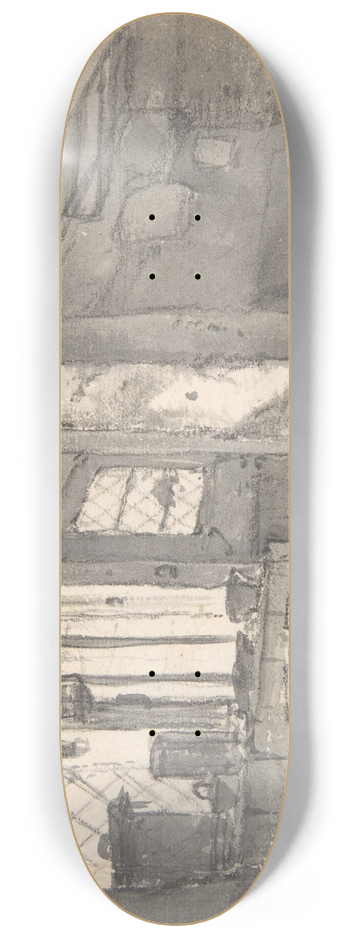 Thomas Wijck - Workshop Interior 8.25 inch art skate deck