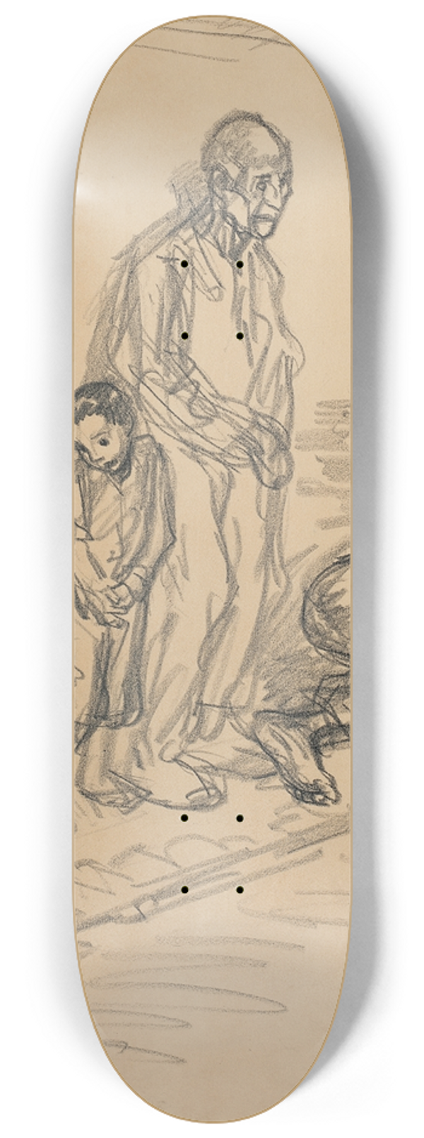 Thophile Alexandre Steinlen - The Hostages 8.25 inch art skate deck