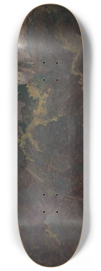 Thorald Lsse - View towards Ariccia and the Palazzo Chigi and S. Maria dellAssunzione, Italy 8.25 inch art skate deck