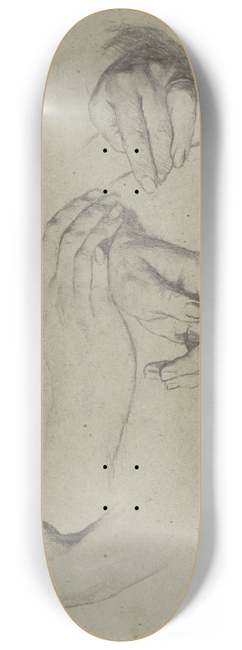 Thrse Schwartze - Studies van handen 8.25 inch art skate deck