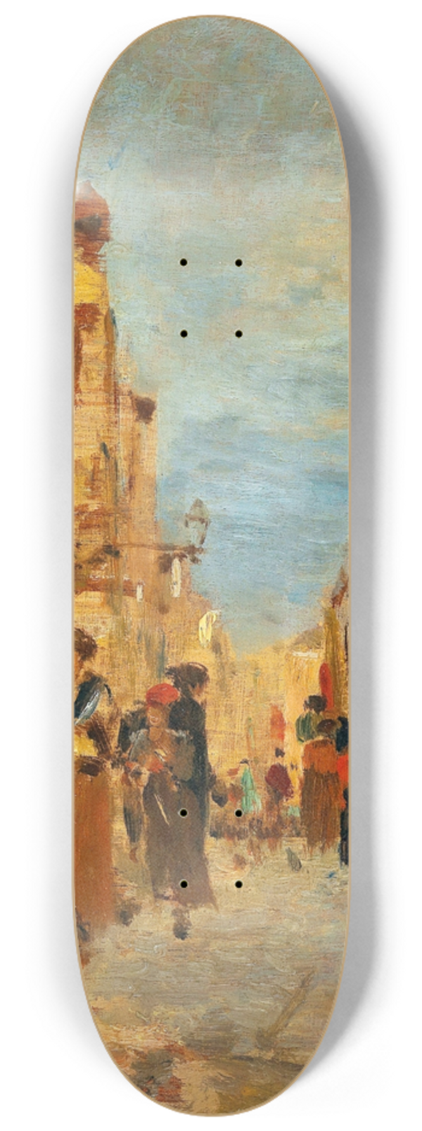 Tina Blau - An alley in Venice 8.25 inch art skate deck