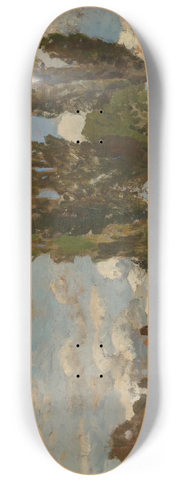 Tina Blau - A Street in Rothenburg 8.25 inch art skate deck