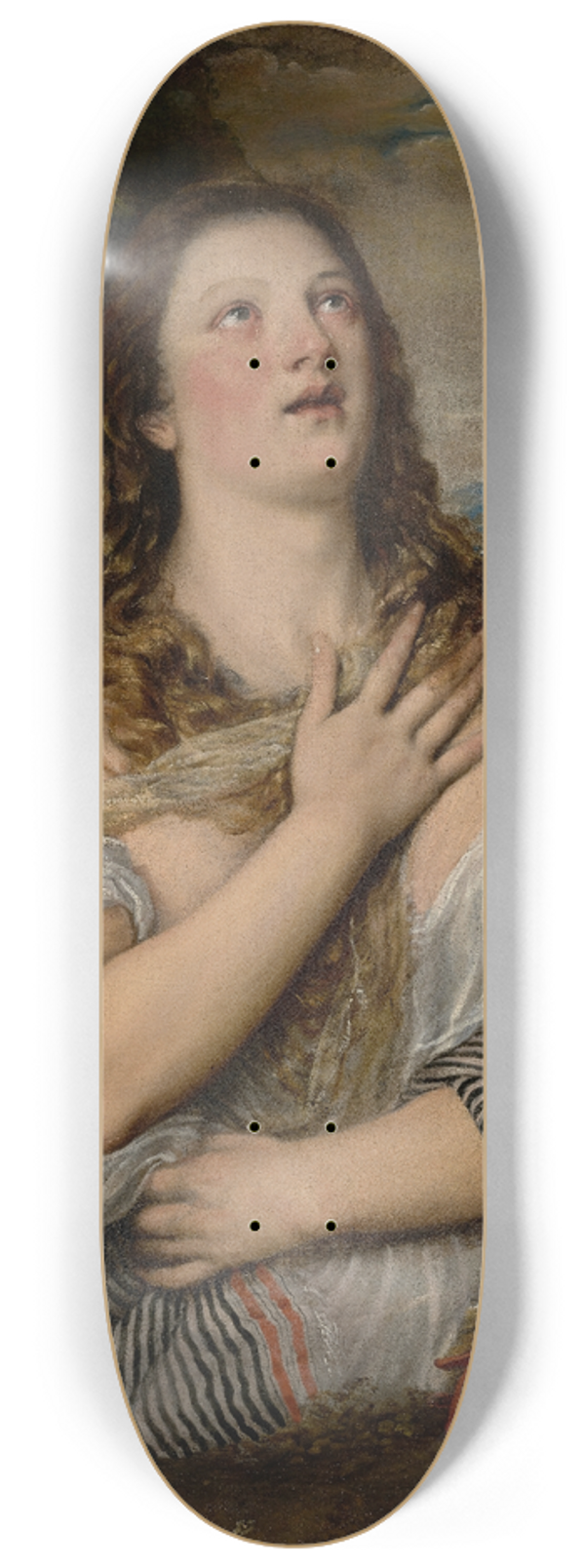 Titian - The Penitent Magdalene 8.25 inch art skate deck