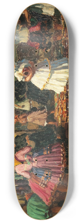 Tivadar Josef Mousson - At the Pottery Market 8.25 inch art skate deck