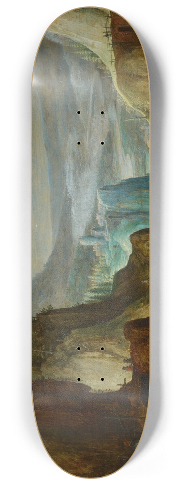 Tobias Verhaecht - Fantastic Mountainous Landscape 8.25 inch art skate deck