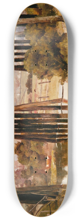Tom Roberts - Winter morning after rain, Gardiners Creek 8.25 inch art skate deck