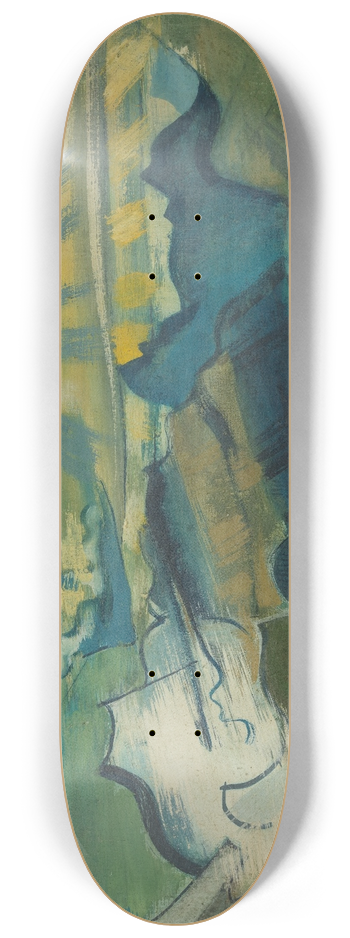 August Babberger - Landschaft mit liegendem Wanderer 8.25 inch art skate deck