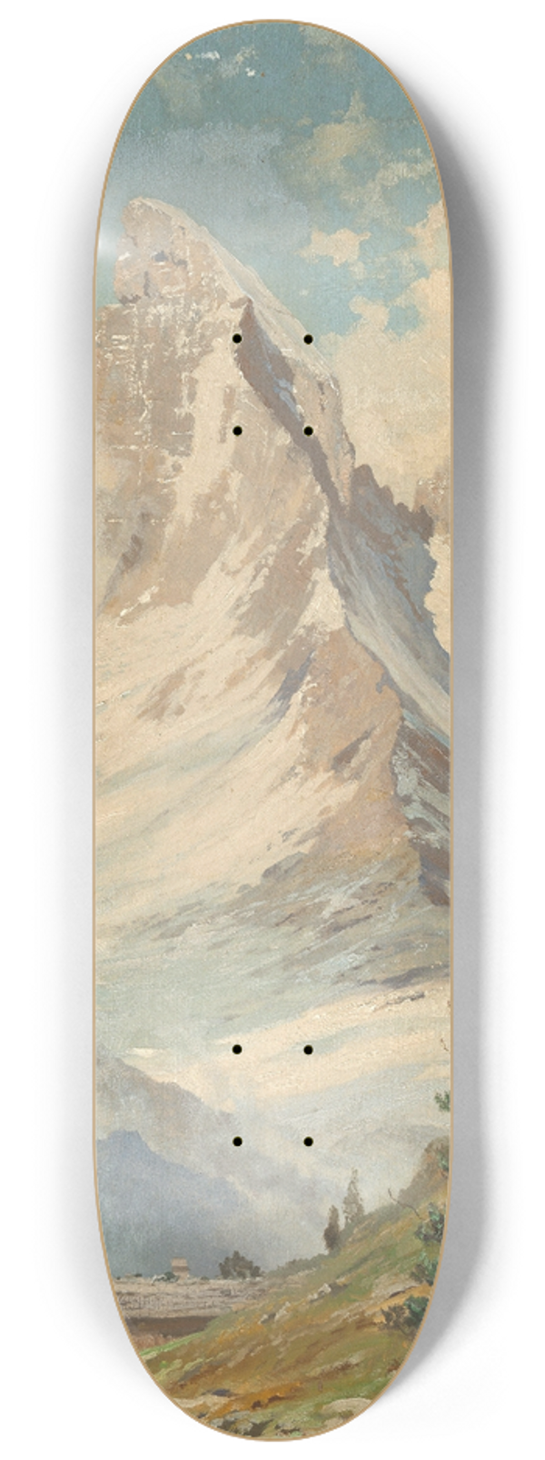 Toni Haller - Blick auf das Matterhorn 8.25 inch art skate deck