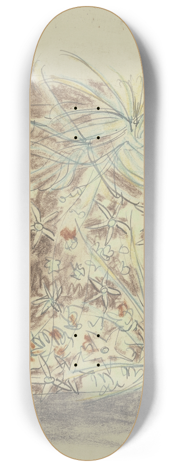 August Babberger - Study of plants 2 8.25 inch art skate deck