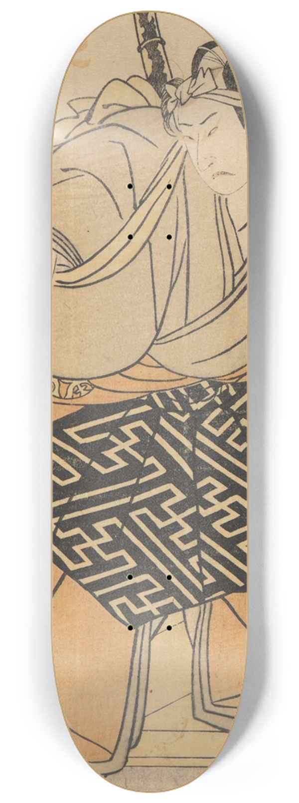 Toyokuni Utagawa - An Actor Nakamura Danjuro as a Samurai with Sword 8.25 inch art skate deck