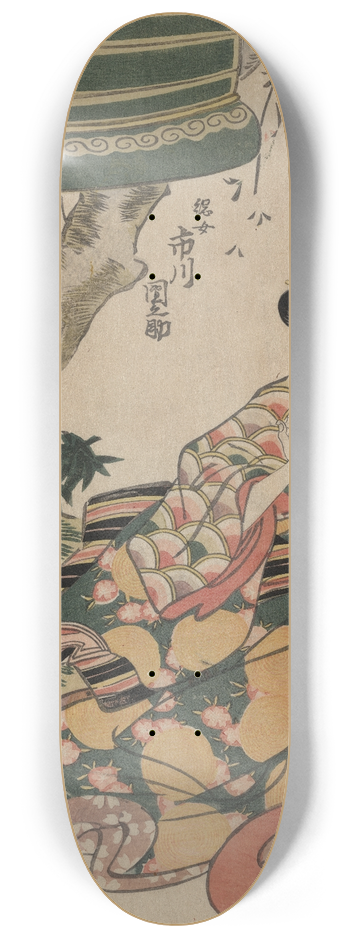 Toyokuni Utagawa - Ichikawa Dannosuke no Tsunajo 8.25 inch art skate deck