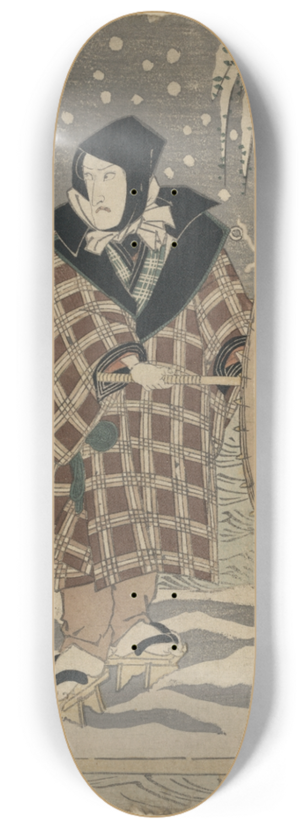 Toyokuni Utagawa - Ichikawa sansh 8.25 inch art skate deck