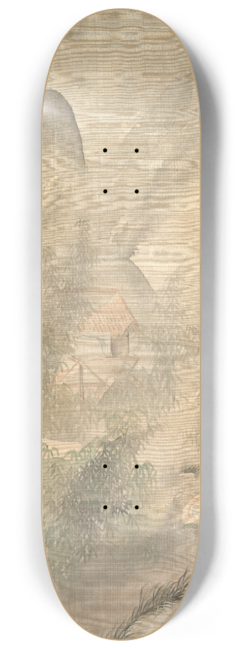Tsubaki Chinzan - Ten Thousand Bamboos in the Mist and Rain 8.25 inch art skate deck