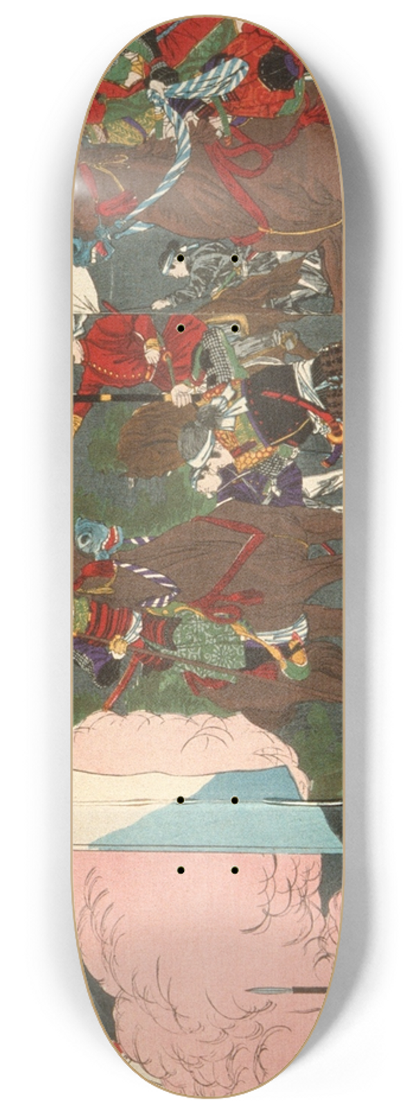 Tsukioka Yoshitoshi - A Chronicle of the Pursuit of Rebels at Kagoshima 8.25 inch art skate deck