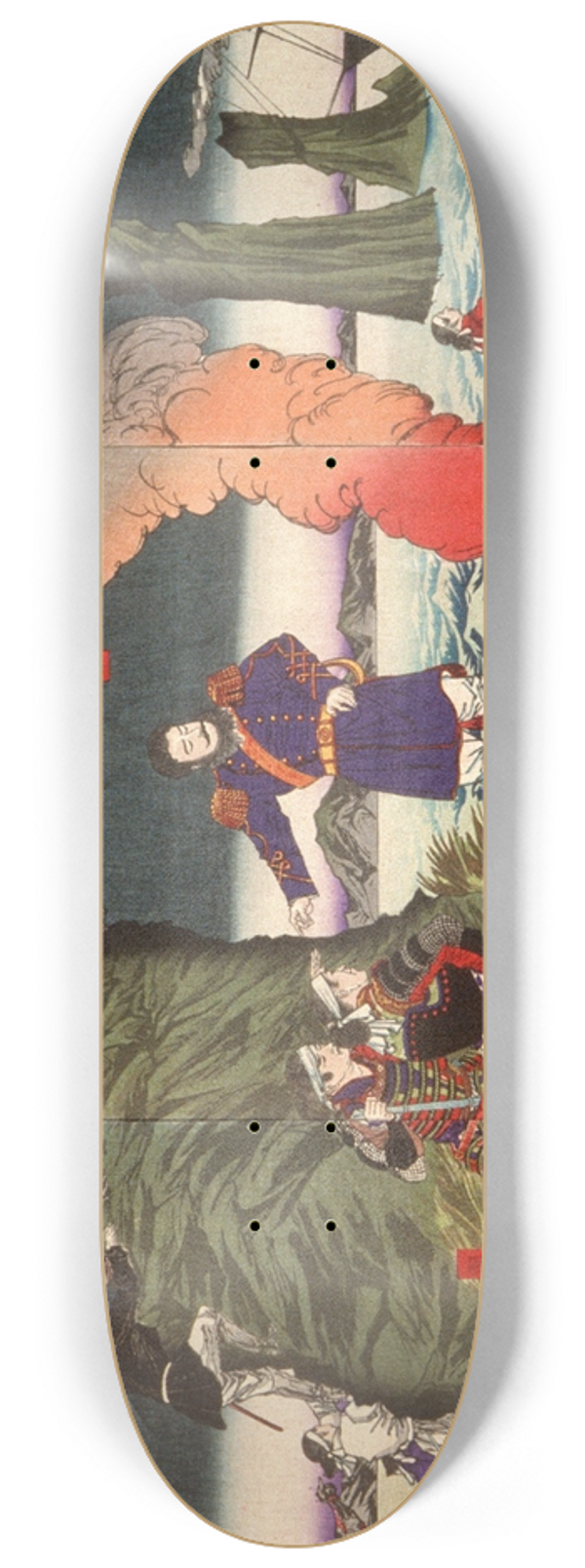 Tsukioka Yoshitoshi - Annals of the Meiji Period; The Rebel Insurrection in the Kagoshima Disturbance 8.25 inch art skate deck