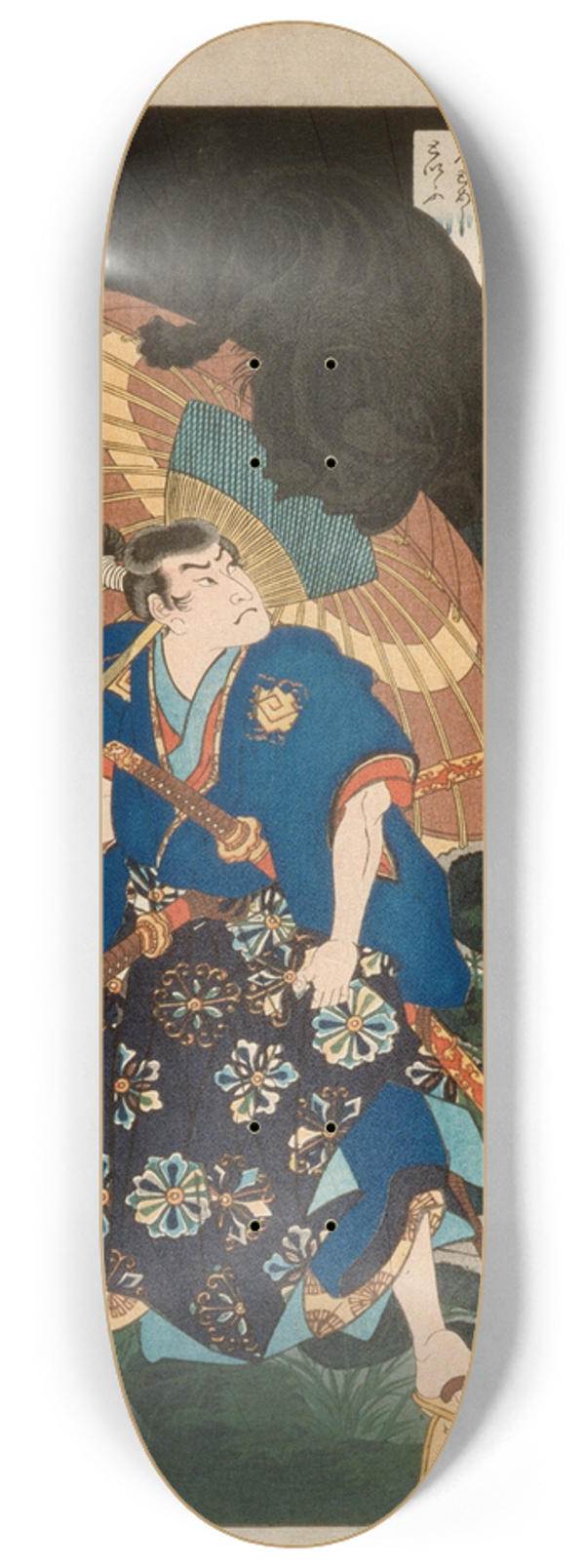 Tsukioka Yoshitoshi - Fuwa Bansaku and the Monster 8.25 inch art skate deck