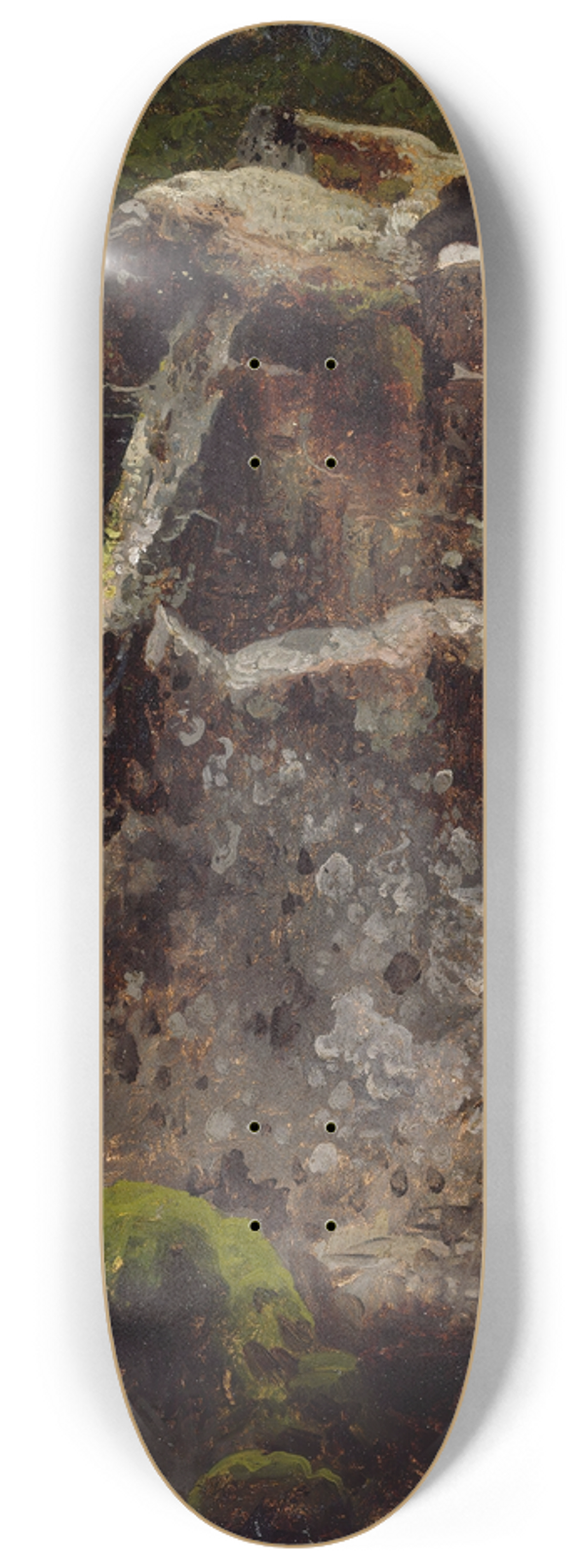 August Cappelen - Study of a Rock 8.25 inch art skate deck