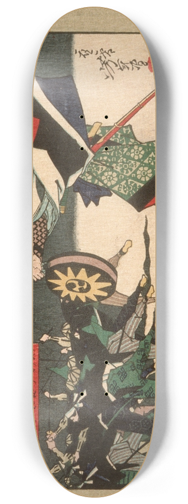 Tsukioka Yoshitoshi - ishi Kuranosuke Yoshitaka, Leader of the Forty-Seven Loyal Retainers 8.25 inch art skate deck