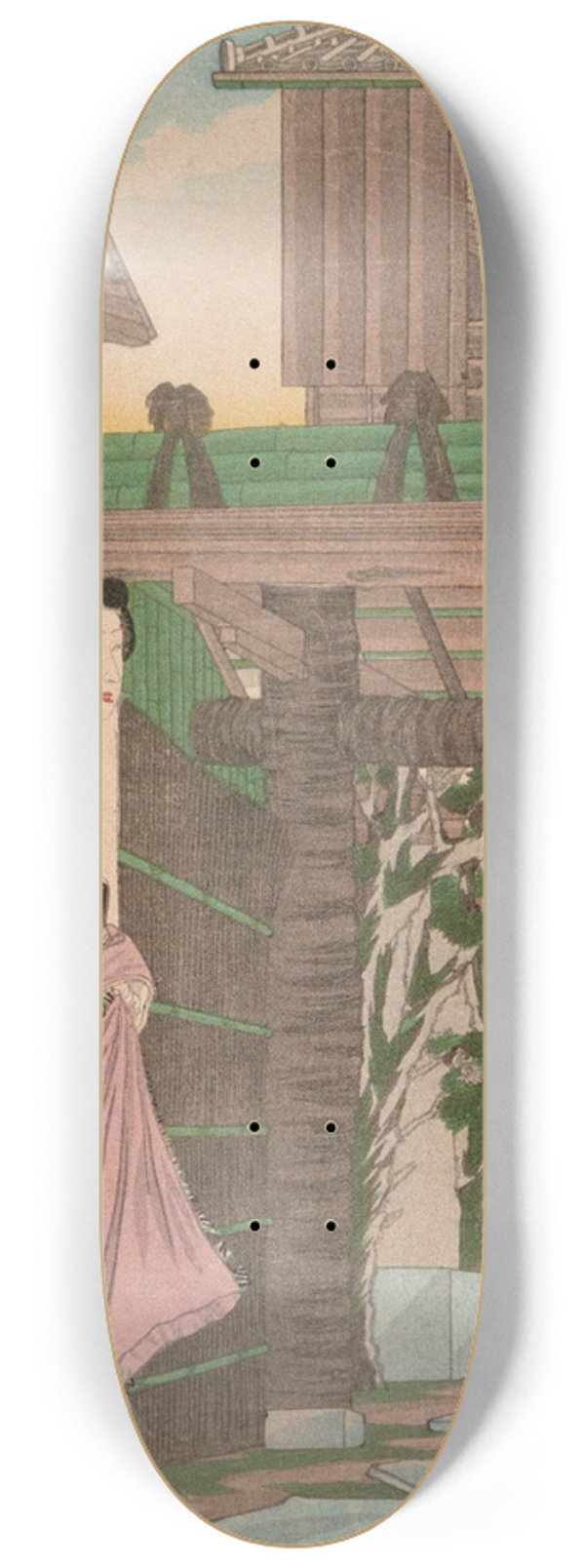 Tsukioka Yoshitoshi - Izumibun Restaurant at Minami Nabech 8.25 inch art skate deck