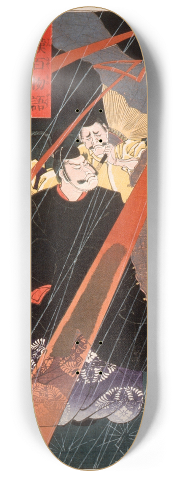 Tsukioka Yoshitoshi - Mashiba Hisayoshi, the Tairy, in Lightening 8.25 inch art skate deck