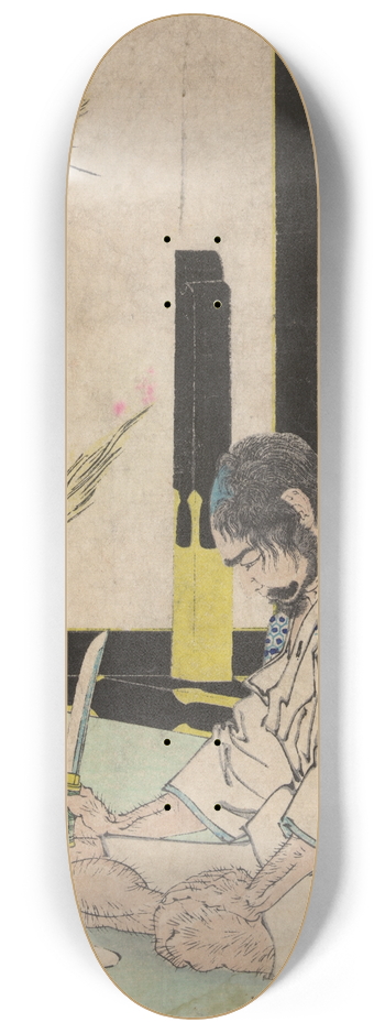 Tsukioka Yoshitoshi - Natsu no yo no tsuki 8.25 inch art skate deck