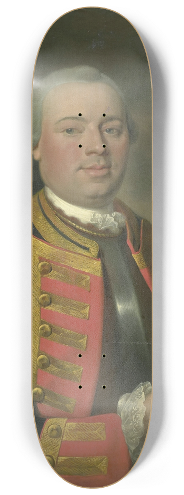 August Christian Hauck - Johan Arnold Zoutman (1724-93), Vice Admiral 8.25 inch art skate deck