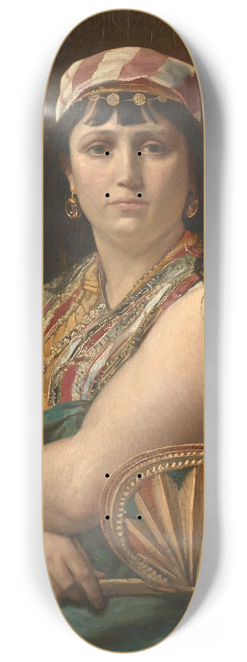 Auguste-Alexandre Hirsch - Portrait de femme en orientale 8.25 inch art skate deck