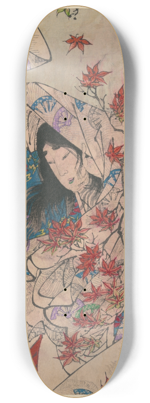 Tsukioka Yoshitoshi - Sumiyoshi no meigetsu 8.25 inch art skate deck