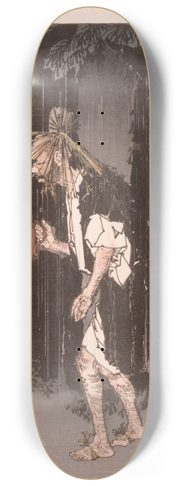 Tsukioka Yoshitoshi - Taira no Tadamori and the Oil Thief 8.25 inch art skate deck
