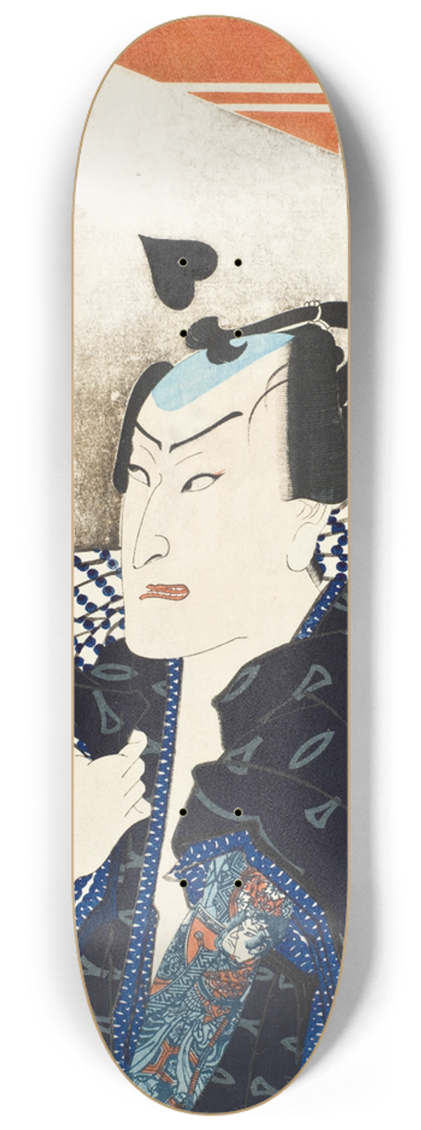 Tsukioka Yoshitoshi - The Actor Nakamura Shikan IV and the Se troupe 8.25 inch art skate deck