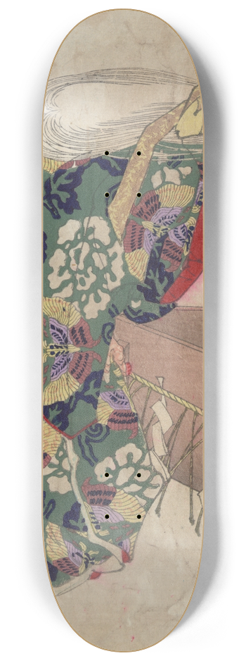 Tsukioka Yoshitoshi - Watanabe no tsuna to ibaraki 8.25 inch art skate deck