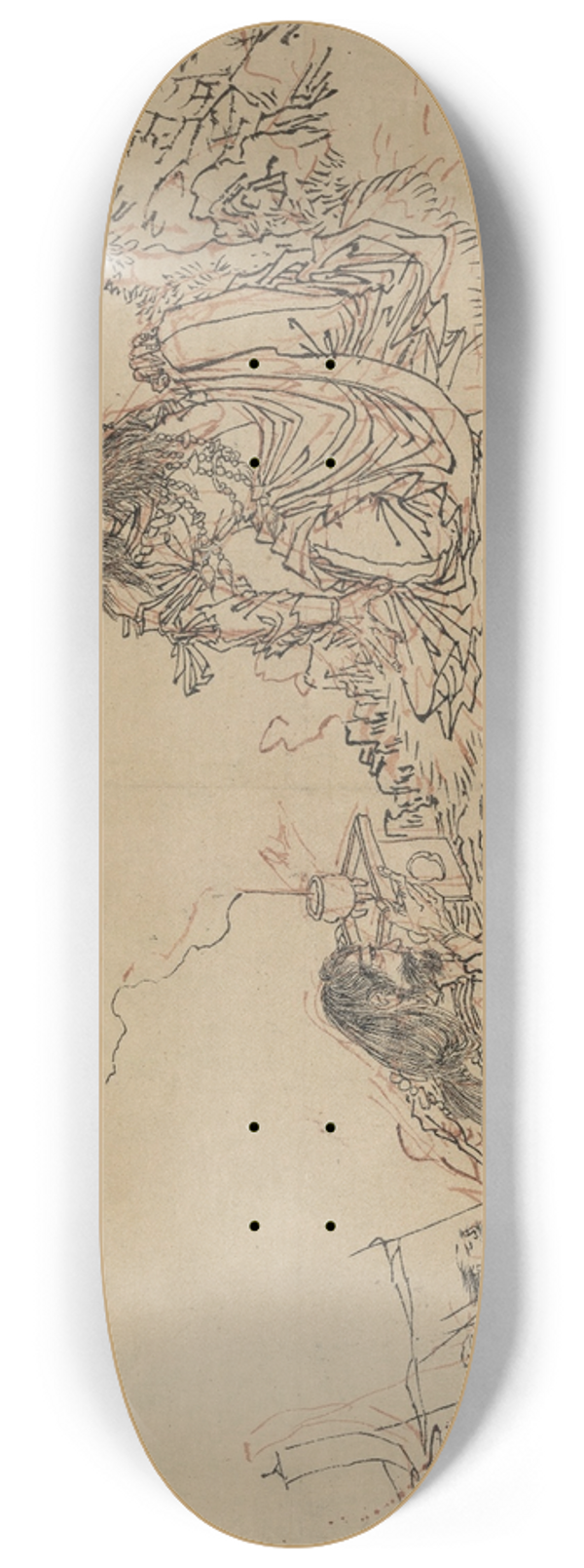 Tsukioka Yoshitoshi - Yamato Takeru no Mikoto 8.25 inch art skate deck