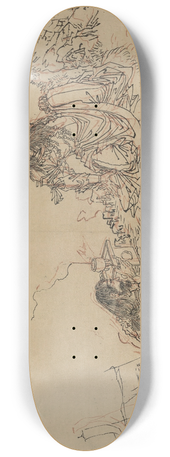 Tsukioka Yoshitoshi - Yamato Takeru no Mikoto 8.25 inch art skate deck