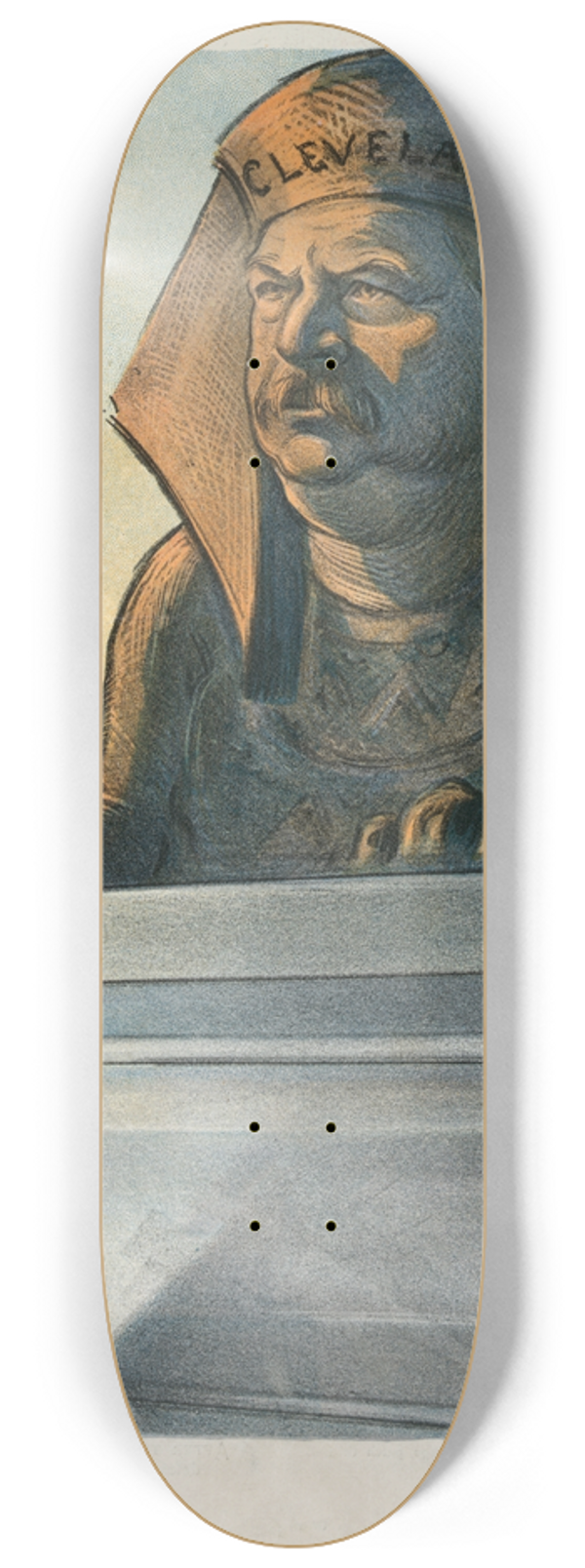 Udo Keppler - The riddle of the Sphinx 8.25 inch art skate deck
