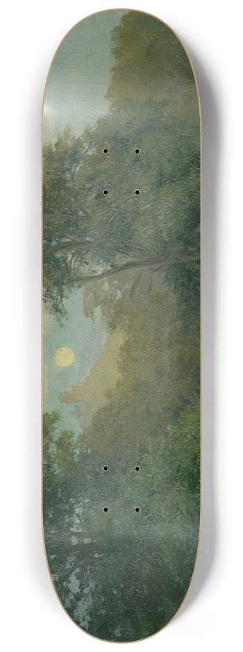 udovt ordk - Moonlit Landscape With Hrad Slanec 8.25 inch art skate deck