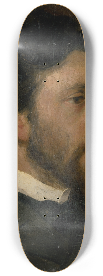 udovt Pitthordt - Head Study of a Man 8.25 inch art skate deck