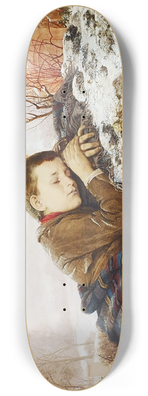 Uro Predi - An orphan on his mothers grave 8.25 inch art skate deck