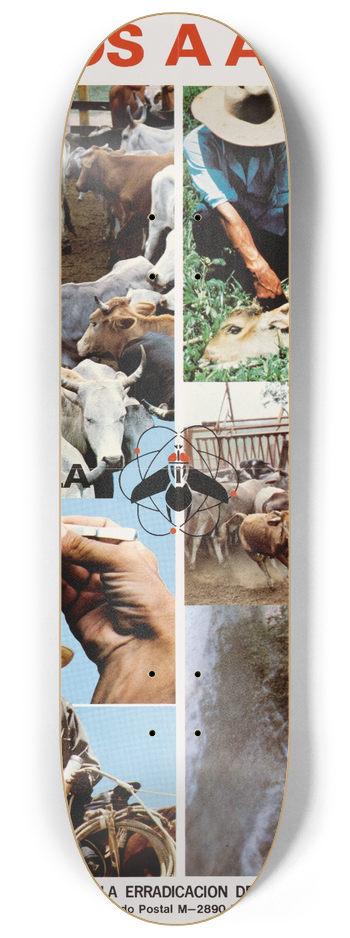 U.S. Information Agency - Ayudenos A Ayudarle 8.25 inch art skate deck