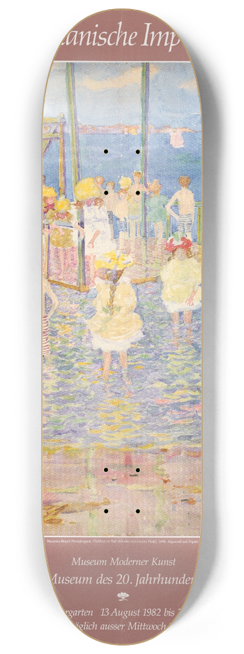 U.S. Information Agency - Der Amerikanische Impressionismus. Museum Moderner Kunst, 13 Aug 1982 bis 26 September 1982 8.25 inch art skate deck