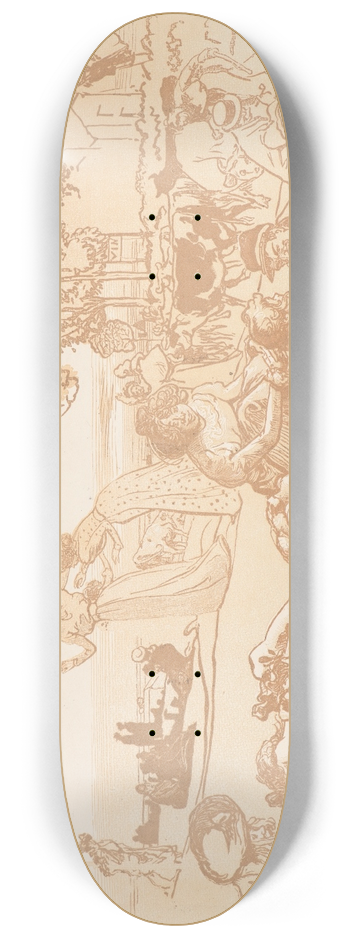Auguste Louis Lepre - Bucolique Moderne 3 8.25 inch art skate deck