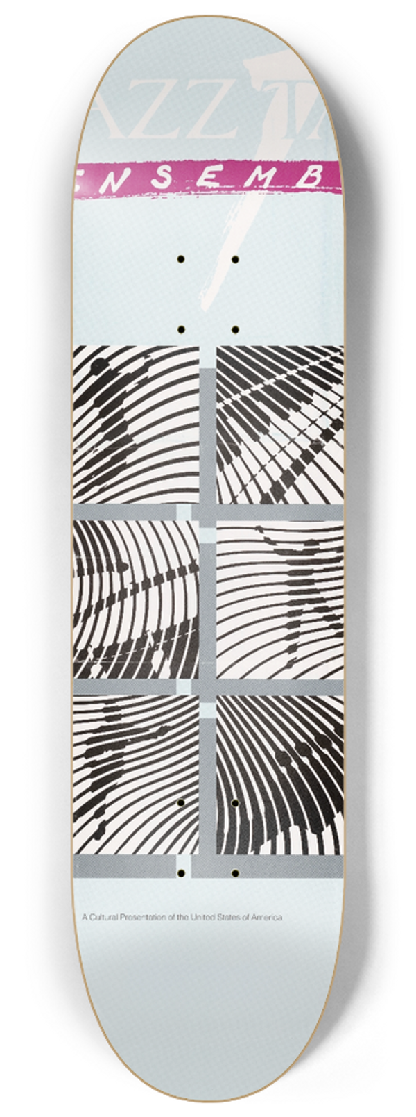 U.S. Information Agency - Jazz Tap Ensemble. A Cultural Presentation of the United States of America. 8.25 inch art skate deck