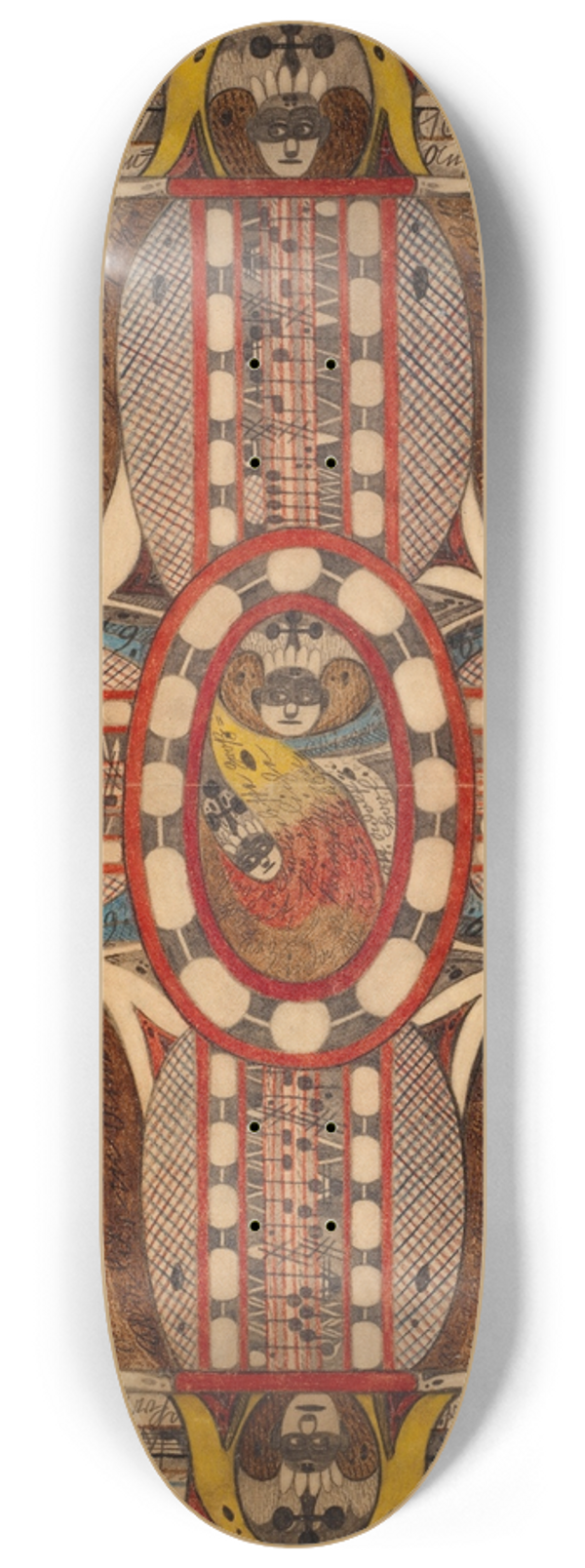 Adolf Wlfli - Der Wili=See=Zohrn=Wald, in Amerika und Krohn=Prinzessinn, Wiegalinda, von Waldau=Feld,=Skt. Adolf=Hoof 8.25 inch art skate deck